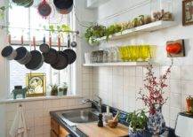 Small-and-eclectic-single-wall-kitchen-with-space-to-hang-the-pots-and-pans-50481-217x155