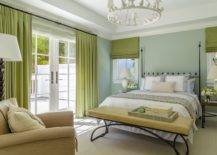 Walls-in-muted-green-along-with-drapes-in-bright-green-bring-freshness-to-this-modern-bedroom-66146-217x155
