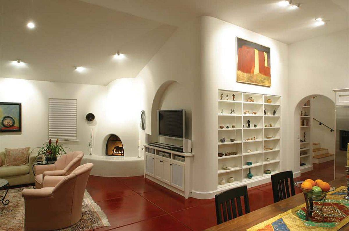 White-corner-fireplace-seamlessly-blends-in-with-the-style-and-color-of-the-fireplace-70825