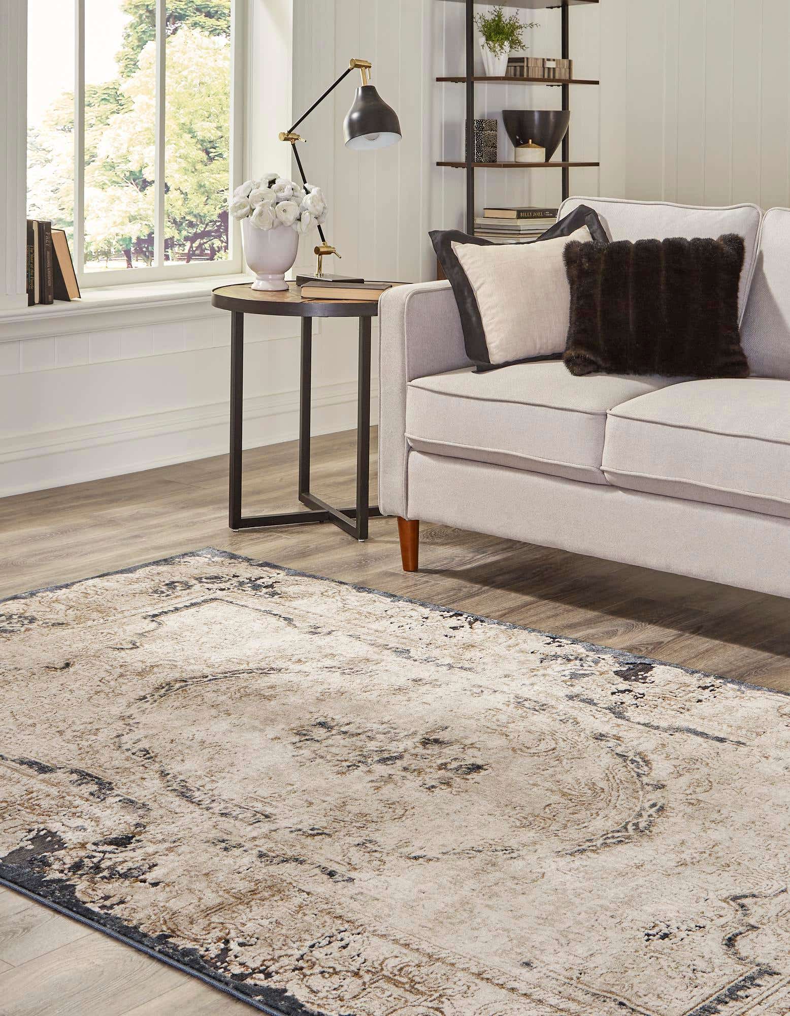 Cozy and luxurious living room from Rugs.com