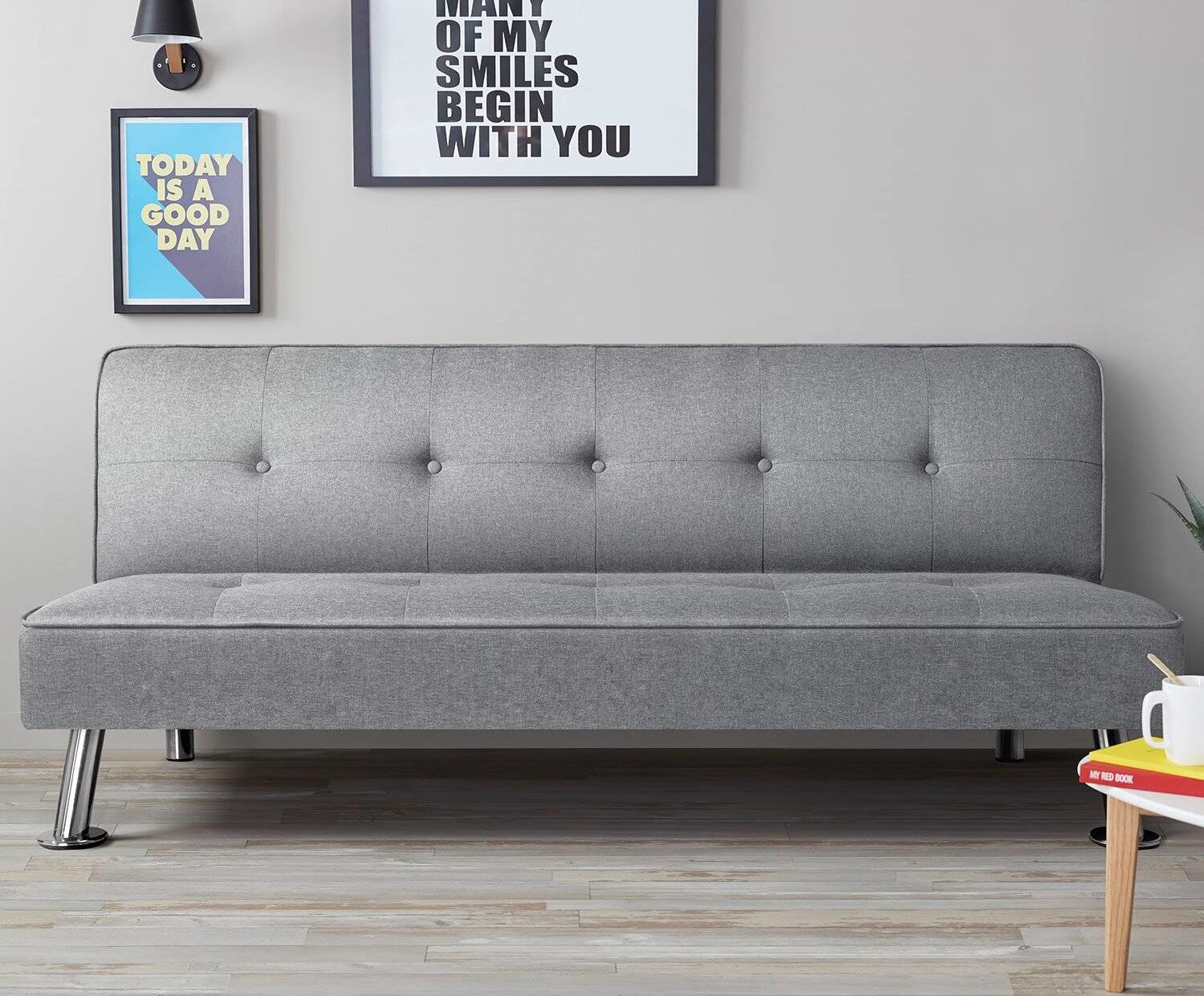 Armless sofas deals for small spaces