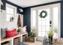 Dark-blue-and-white-entry-with-a-lovely-green-wreath-indoor-plants-and-plenty-of-festive-cheer-50332-217x155