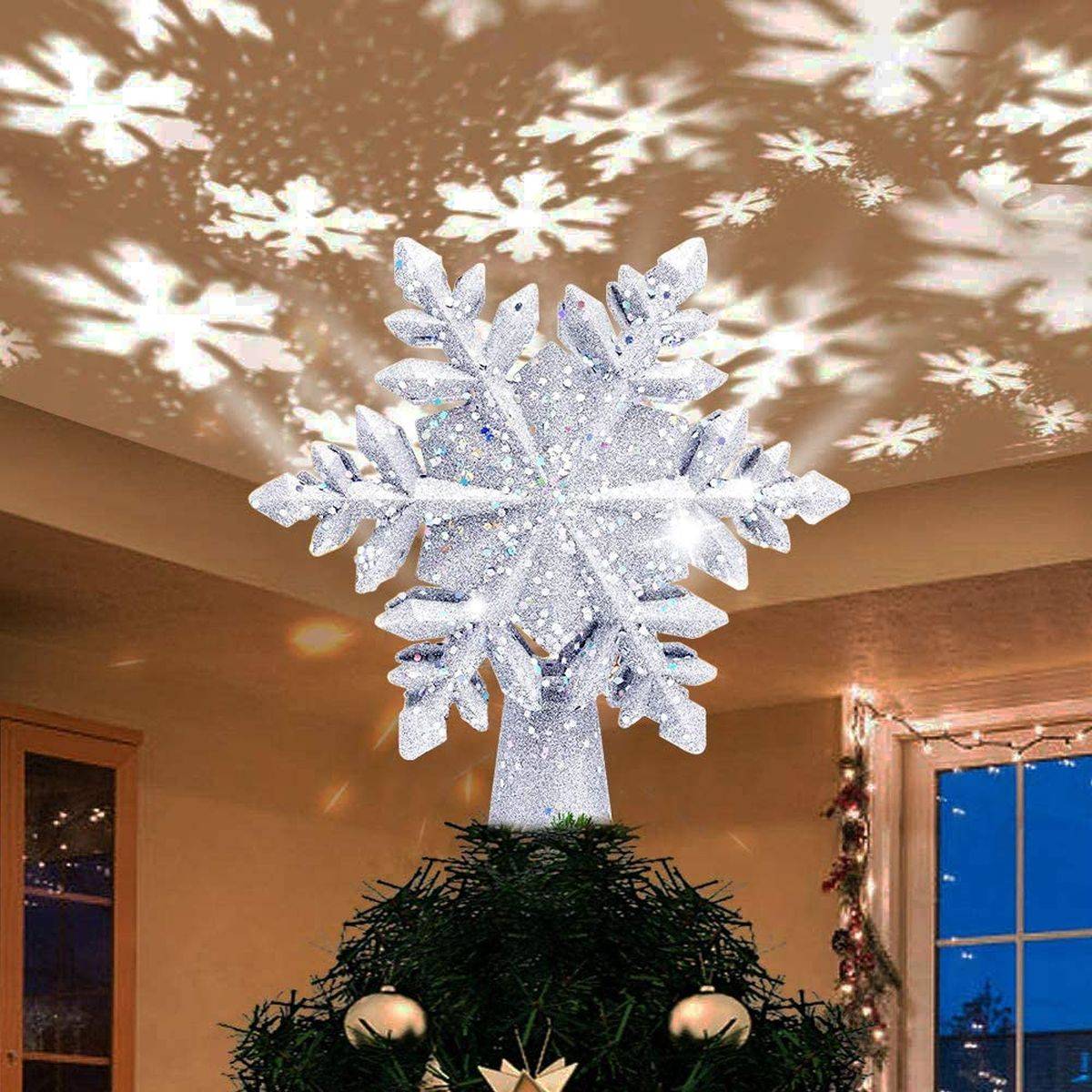 Gorgeous-and-dazzling-LED-Rotating-Snowflake-3D-Glitter-Lighted-Sliver-Snow-Tree-Topper-51594