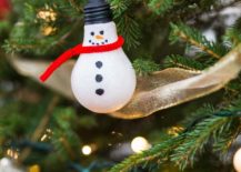Snowman-Christmas-tree-ornament-crafted-using-a-light-bulb-83902-217x155