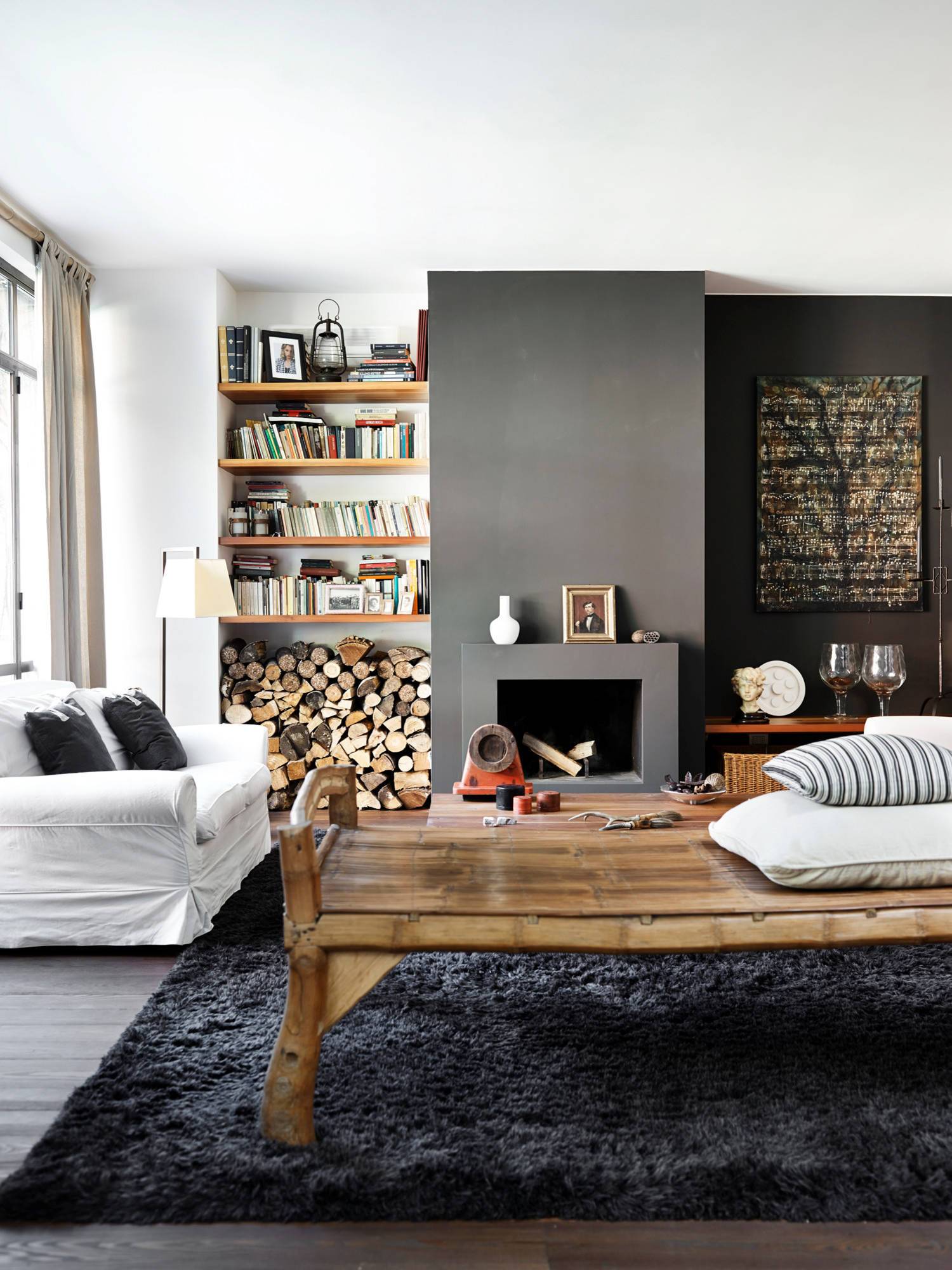 Mix of natural elements for a homey feel (from Houzz)