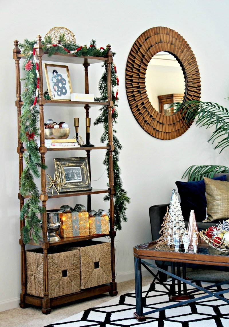 Update your year-round shelf decor with garlands (from This Is Our Bliss)