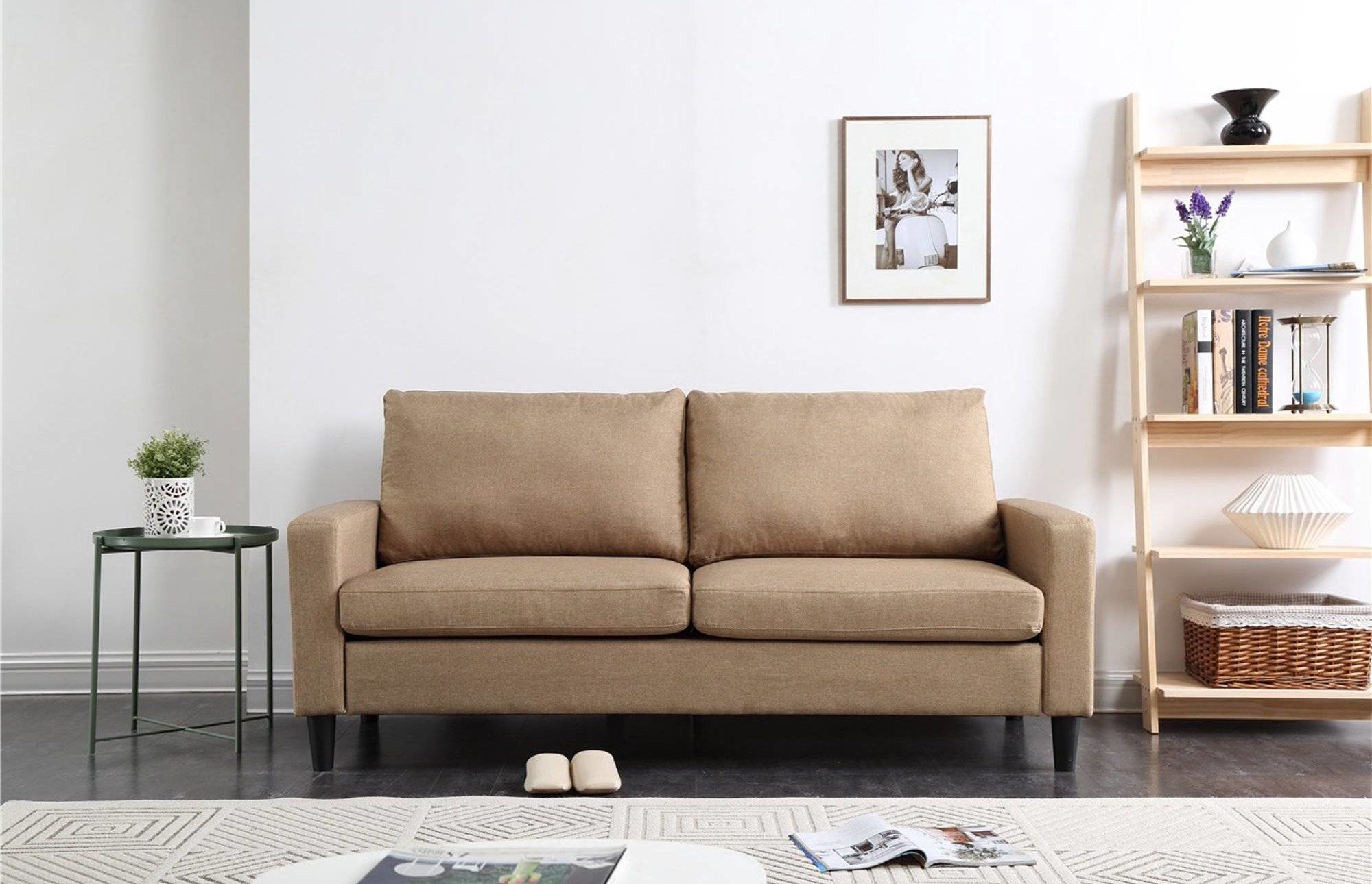 Track Arm Sofa with Linen Textured Fabric from Walmart