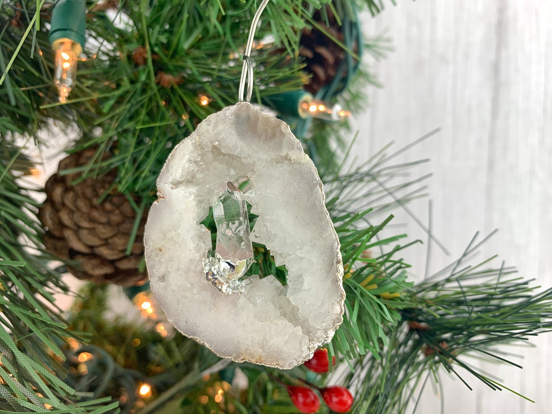 Gemstone Christmas tree ornament (from Etsy)