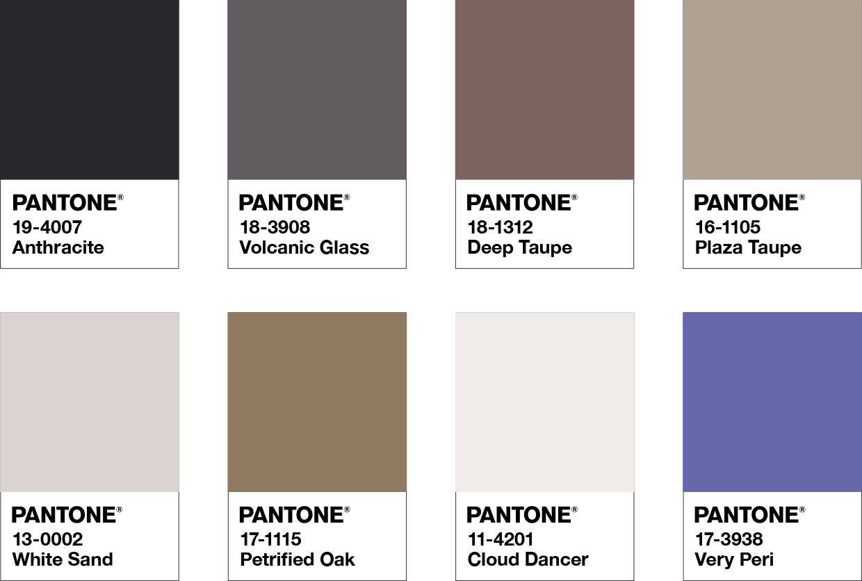 The star of the show color palette (from Pantone)