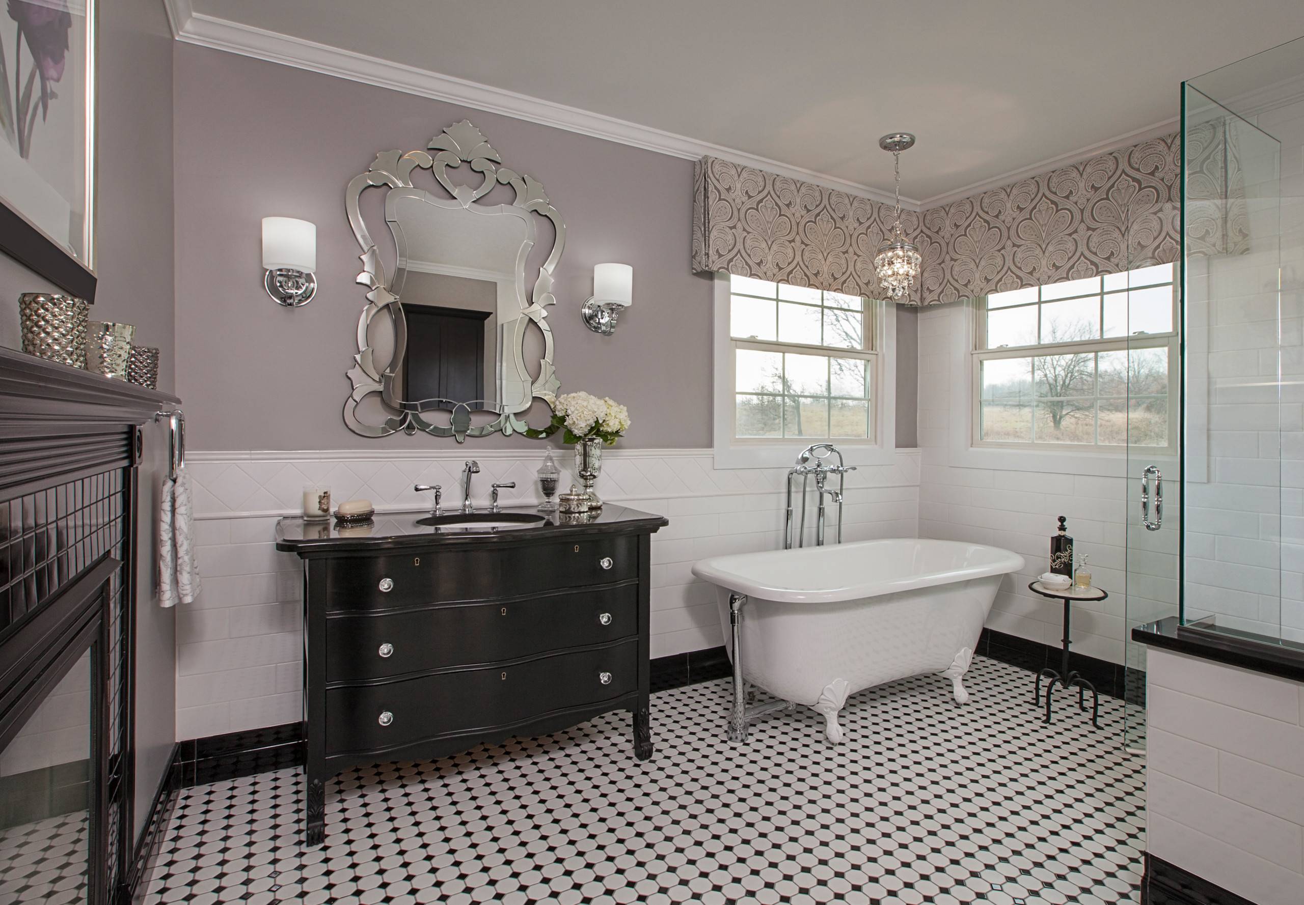 Antique pieces perfectly fit modern spaces (from Houzz)