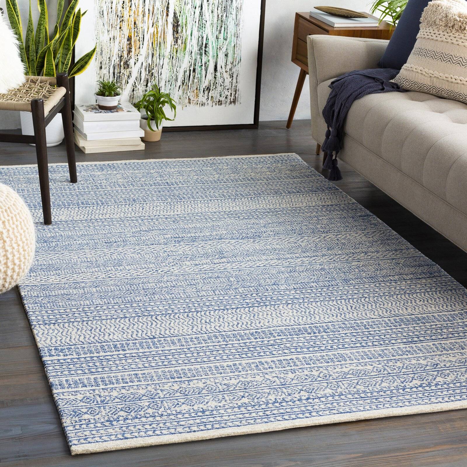 Wool area rug to add warmth to the space (from Wayfair)