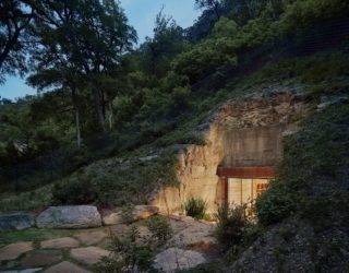 Amazing Private Wine Cave Carved into Limestone Hillside: Concealed Luxury