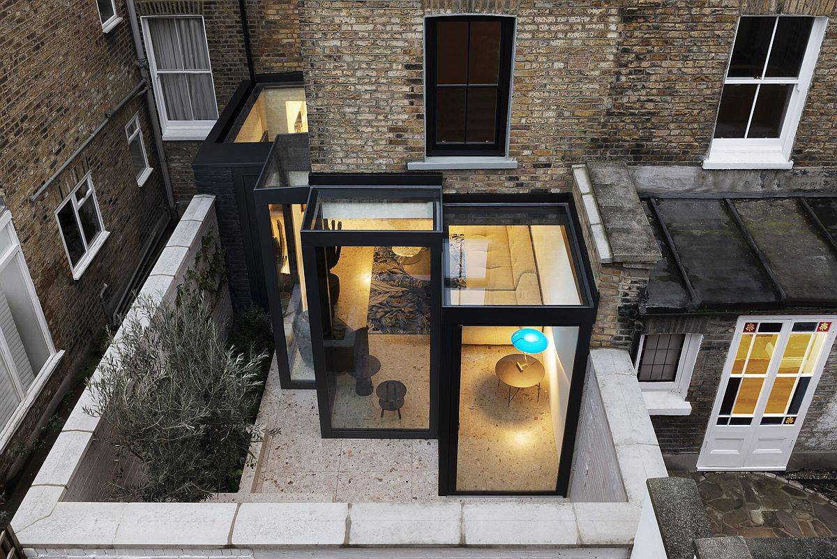 Box-Style Glass Enclosures Extend Victorian Terraced House in South London