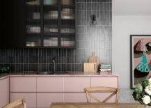 Eye-catching-kitchen-in-pink-and-black-with-smart-vertical-tiles-from-TU-Casa-Ceramica-56145-217x155