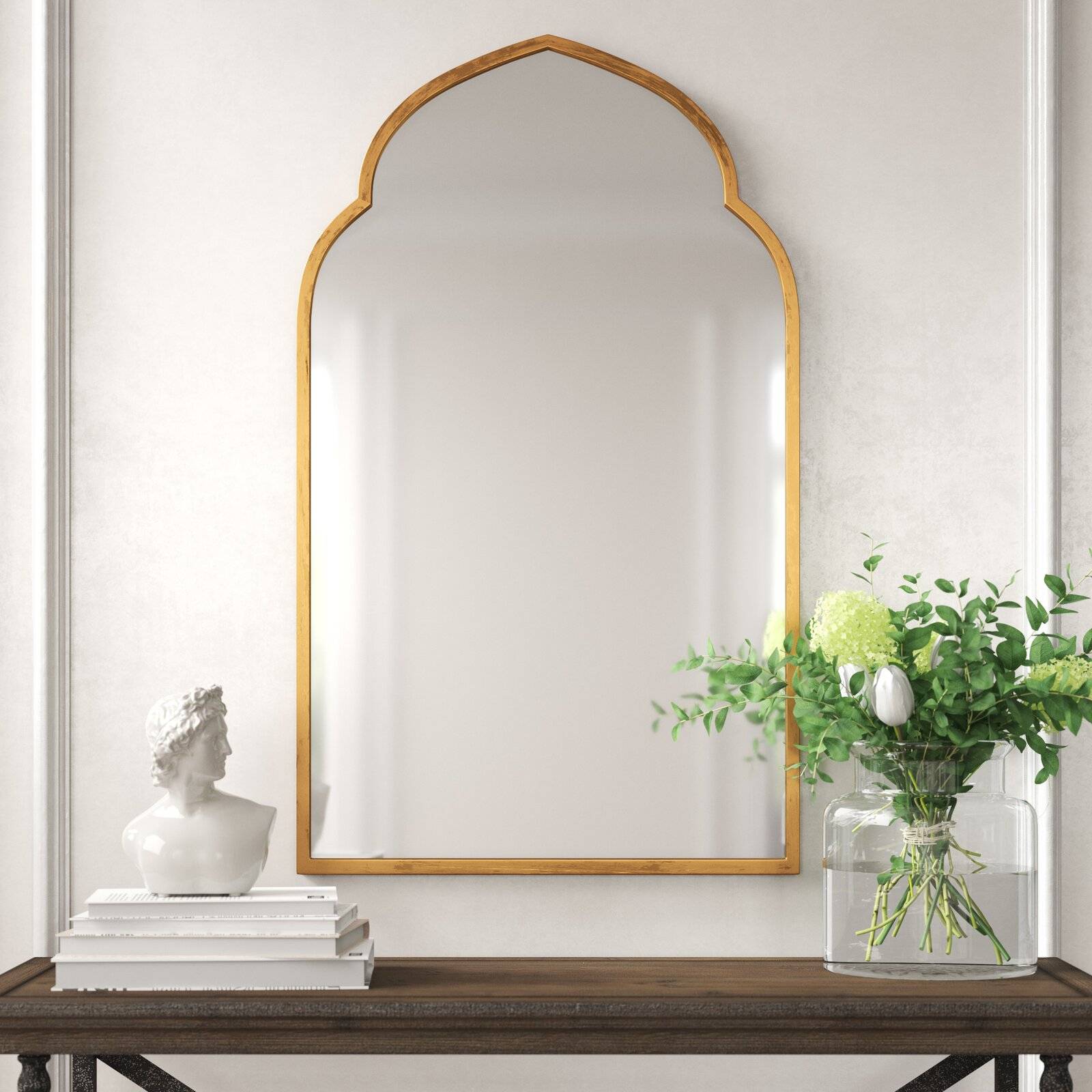 Glam Distressed Accent Mirror from Wayfair