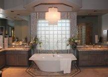 Spacious-traditional-bathroom-in-wood-and-gray-with-glass-block-backdrop-98926-217x155