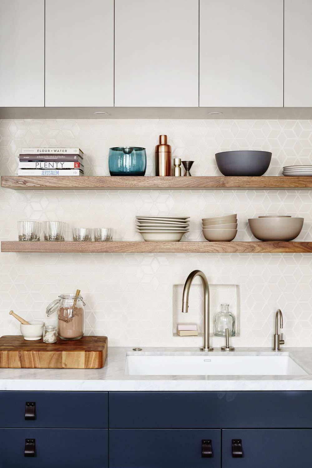 Nicely curated shelves (from Blissful B Blog)