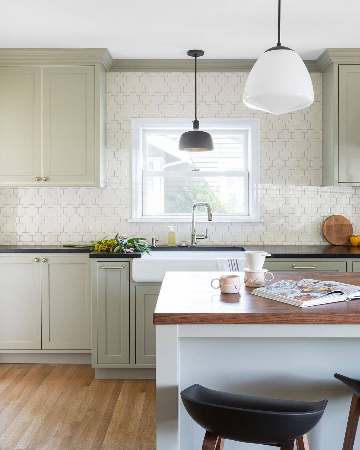 View above the kitchen also ushers in natural light