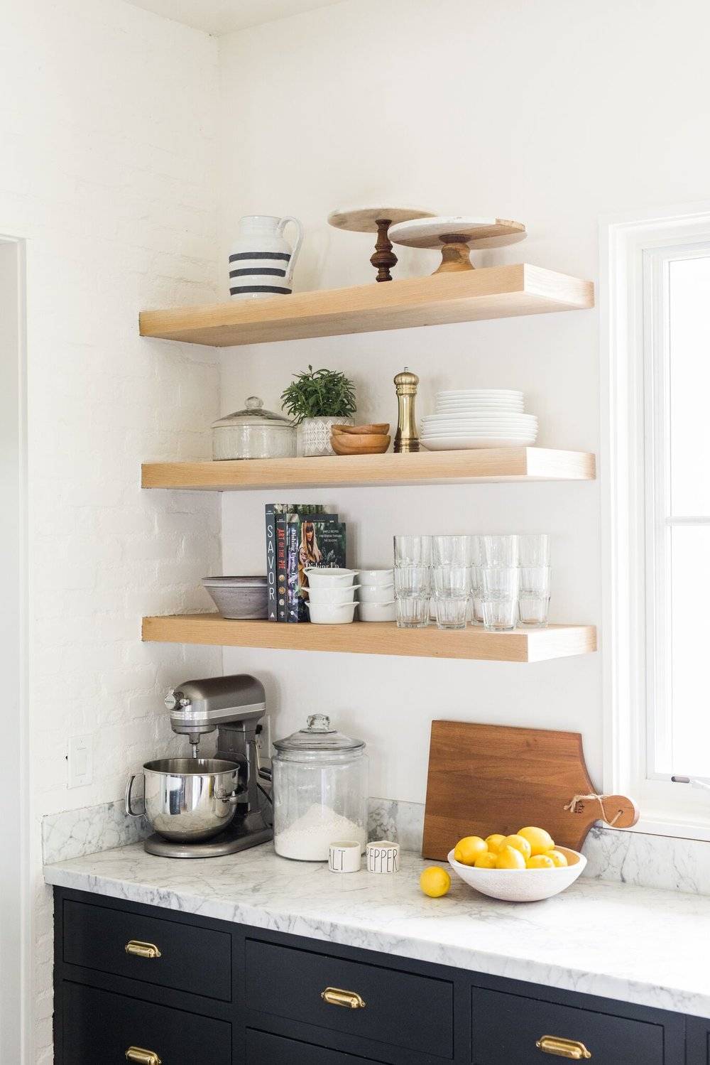 How to Style Long Open Shelves - Studio McGee