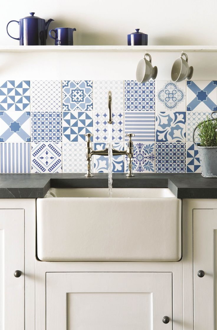 Mix and match Moroccan tiles(from Houzz)