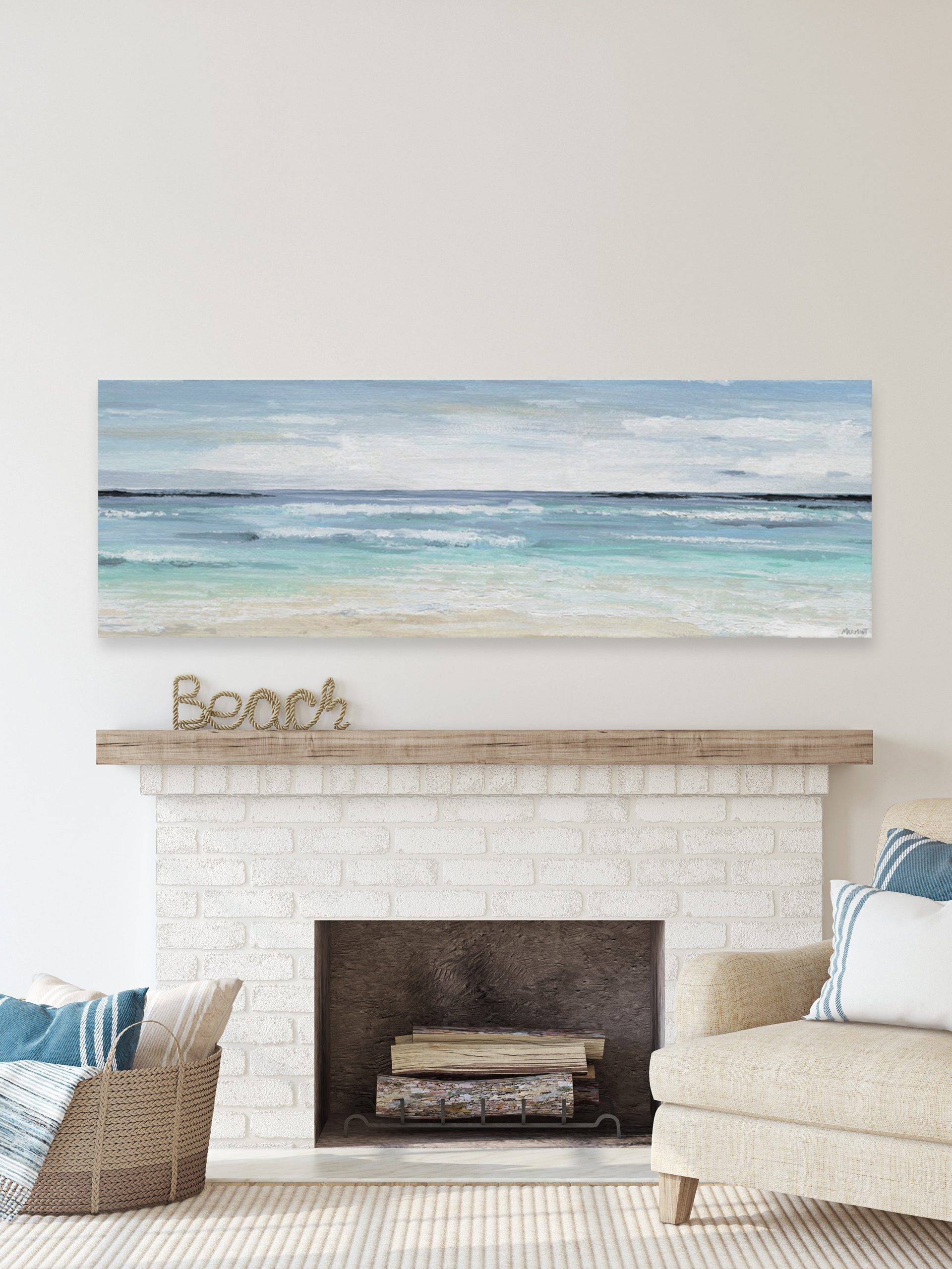 Beach print for a coastal feel from Pier1