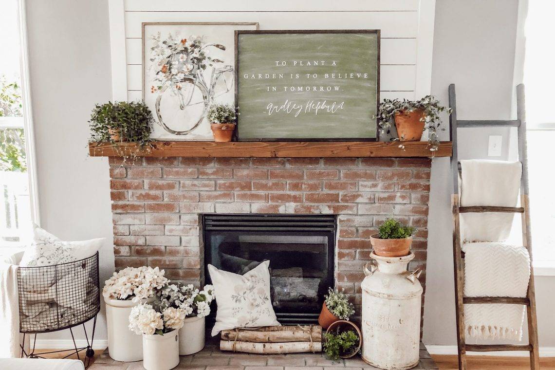 Rustic and cozy spring decor (from Rain and Pine)
