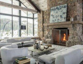 15 Picture-Perfect Backdrops for Rustic Living Rooms: Wood, Stone and Glass