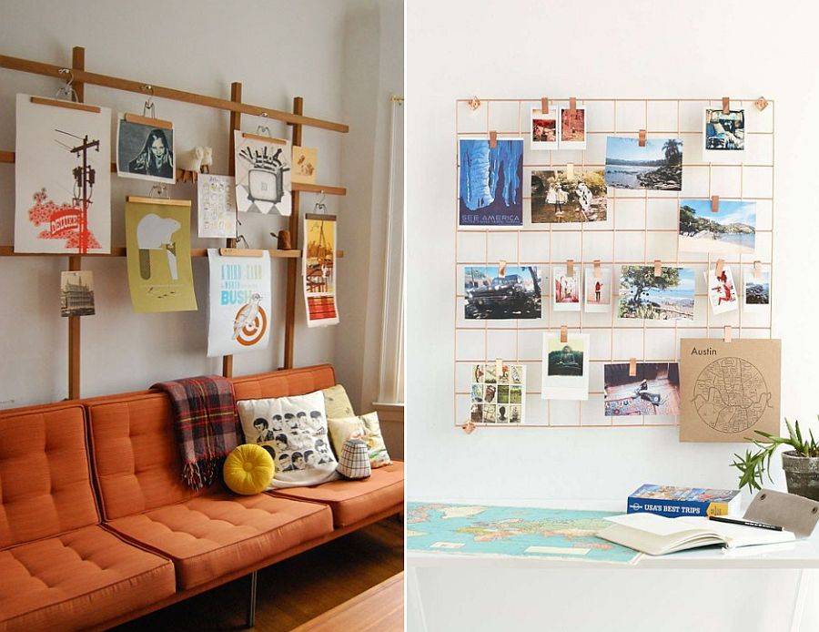 Creative rental-friendly gallery wall ideas