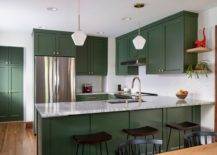 Deep-green-kitchen-cabinets-are-a-trendy-choice-in-the-small-contemporary-kitchen-66579-217x155