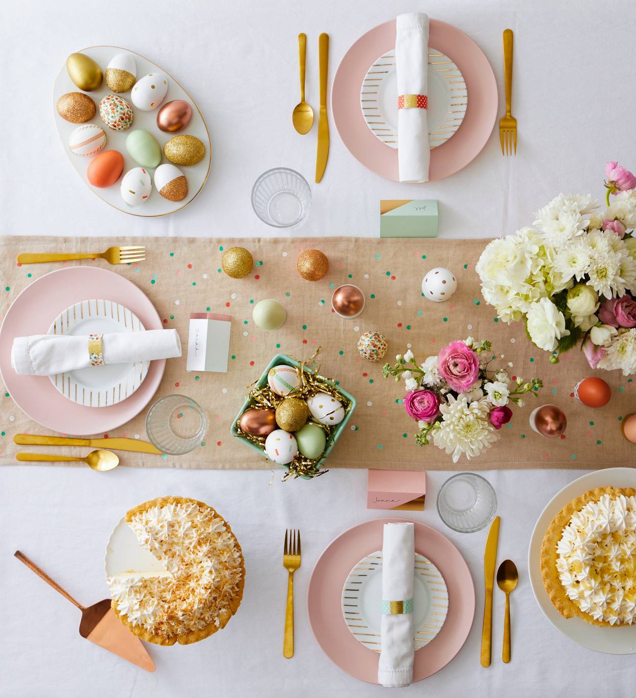 Adorable table setting for Easter (from BHG)