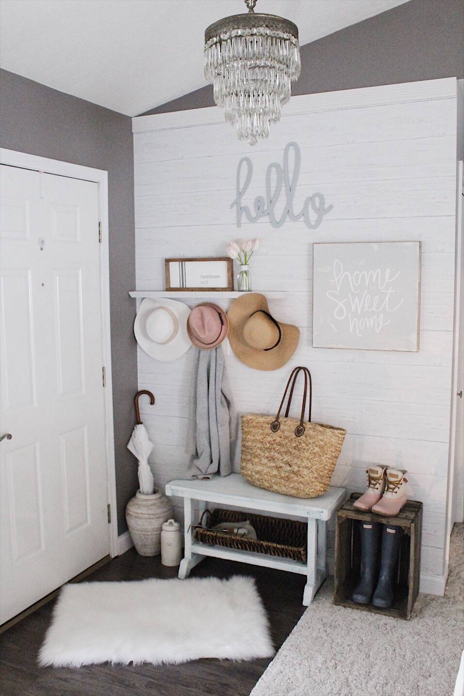 Compact design that fits the space behind the door (from Simple Cozy Charm)