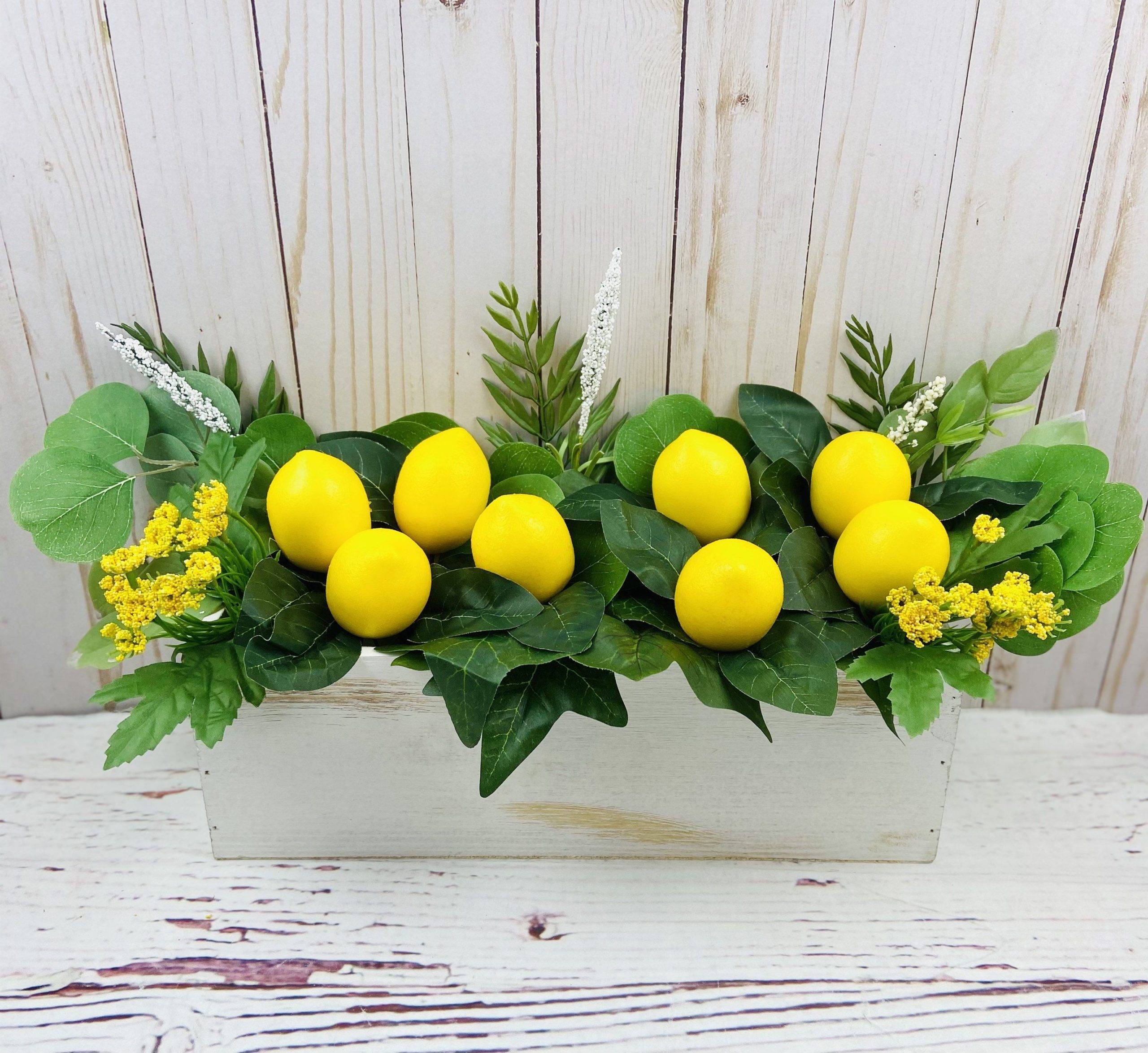 Easy lemon centerpiece (from Etsy)