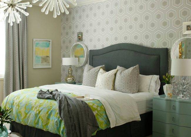 Iconic   With David Hicks Hexagons Is A Great Way To Bring Pattern Into The Bedroom 11819 650x467 