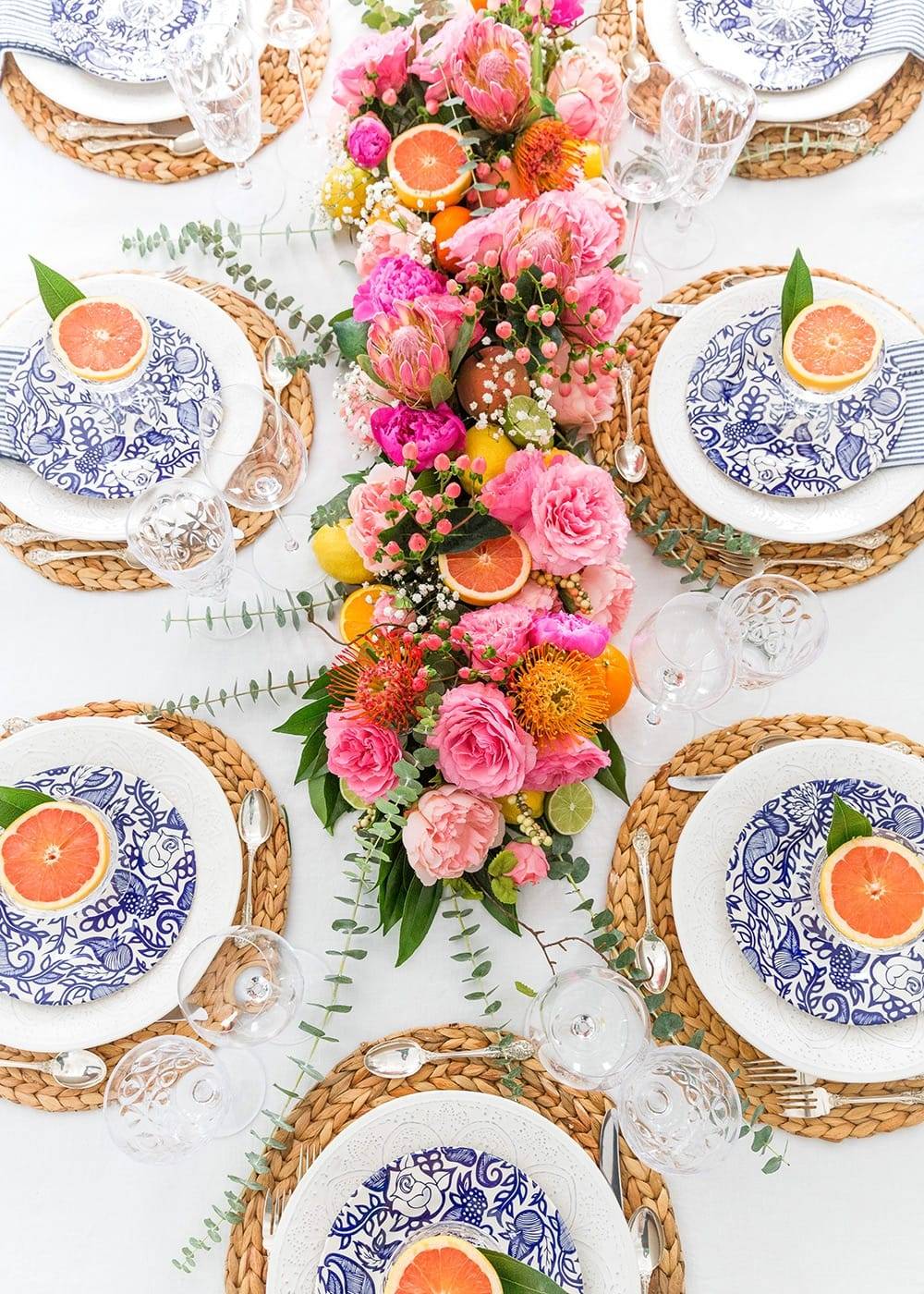 fruit-floral-centerpiece-runner-diy