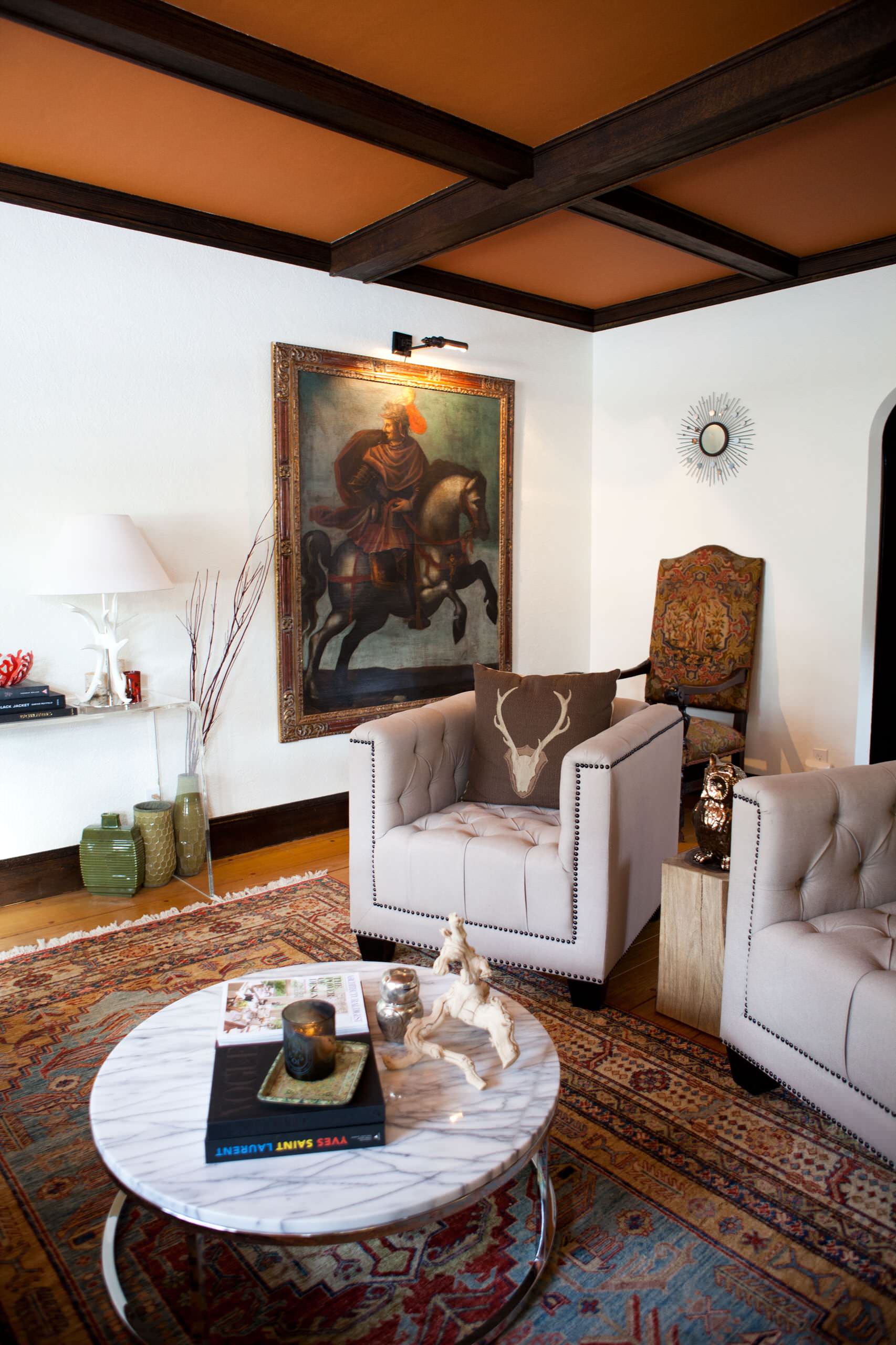 Traditional style enhanced with antiques (from Houzz)