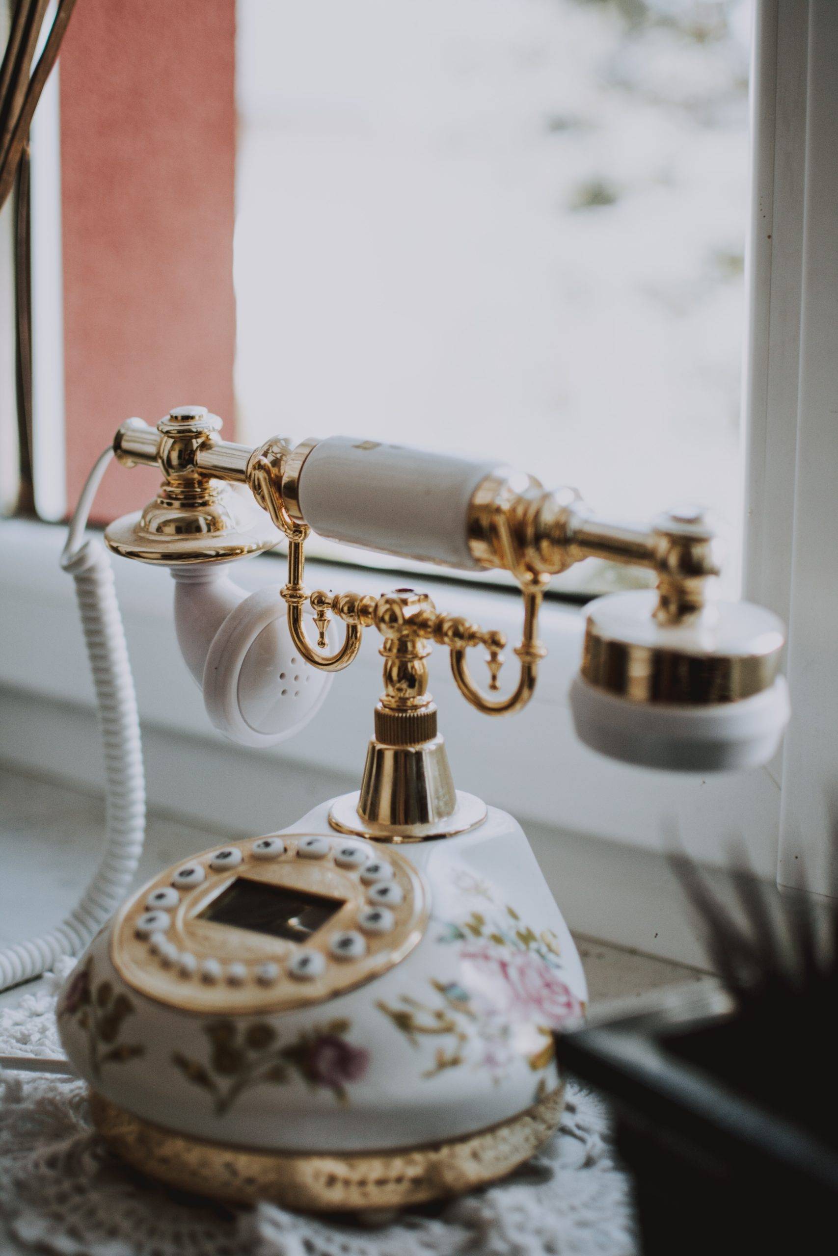 Shabby Chic Rotary Phone