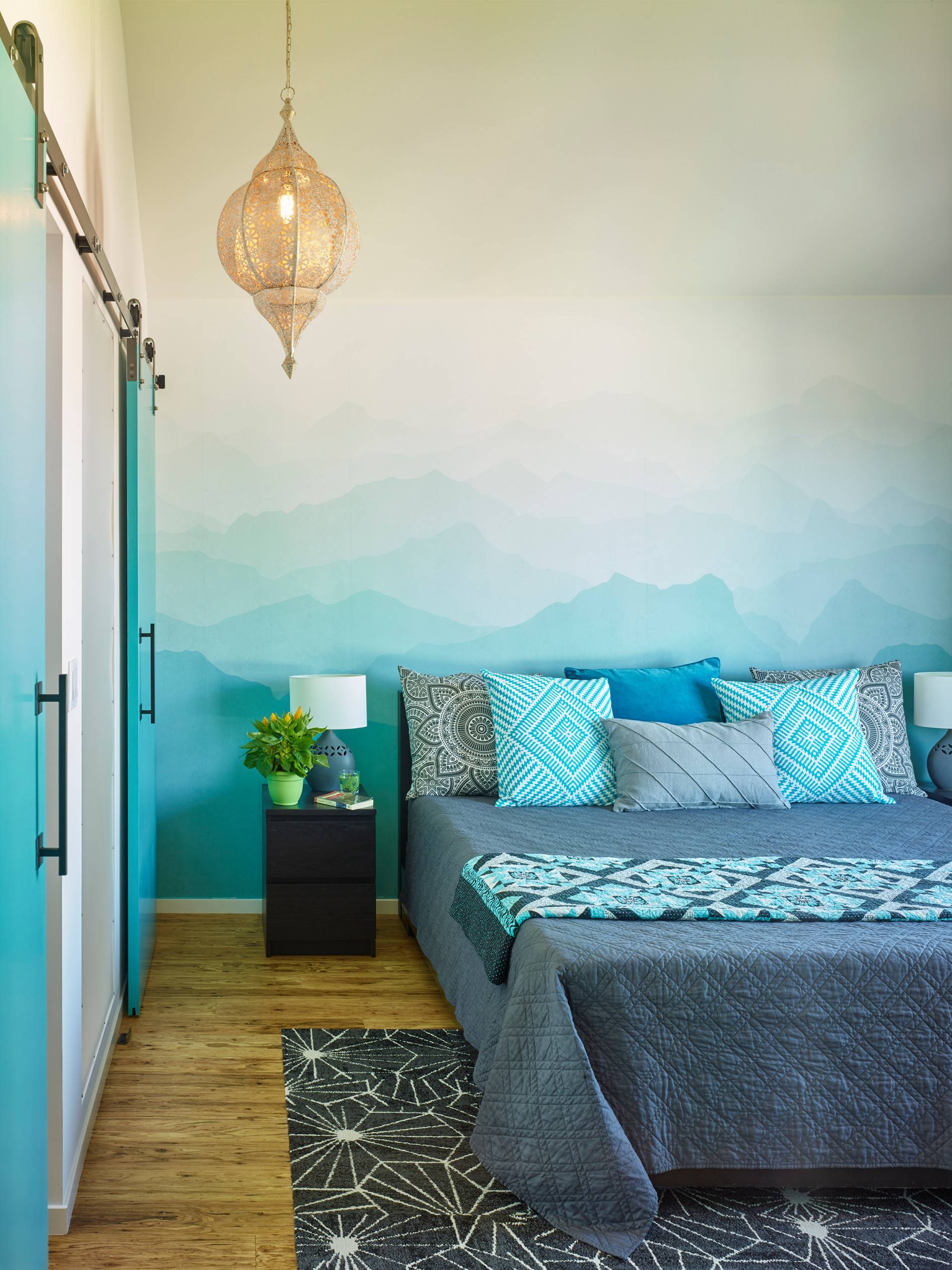 Sky blue as the main focal point (from Houzz)