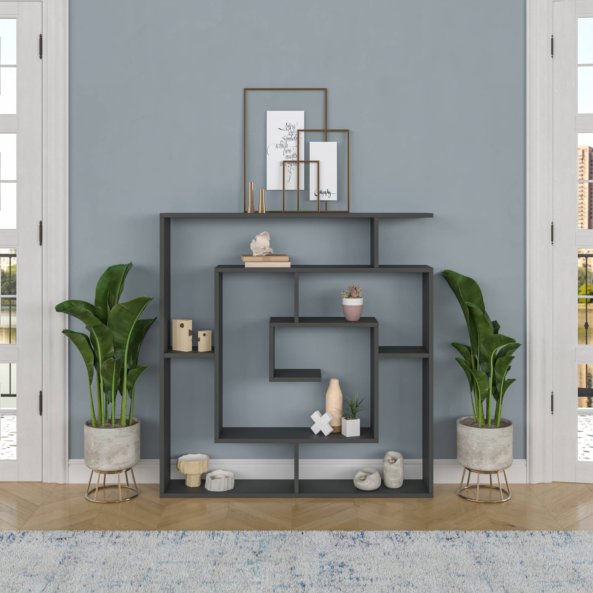 Decorative shelving (from Walmart)