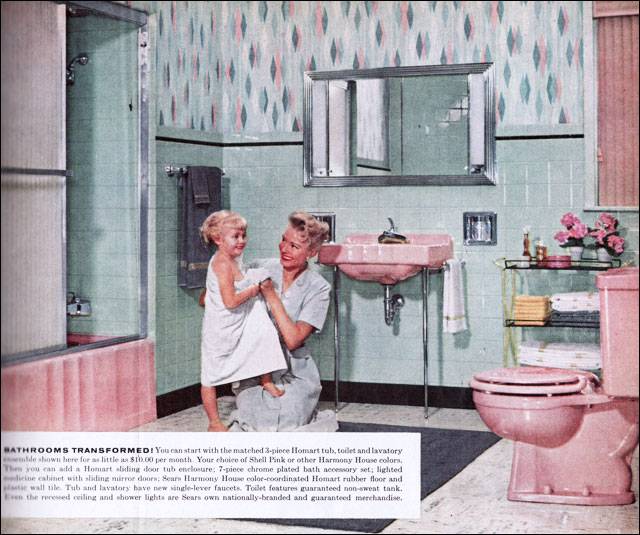 Sears Bathroom Pink Bathroom Inspiration 1950s