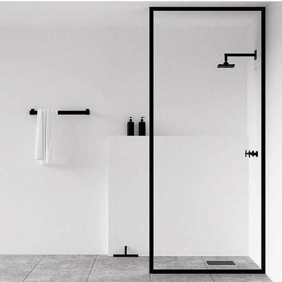 White Minimalist Bathroom