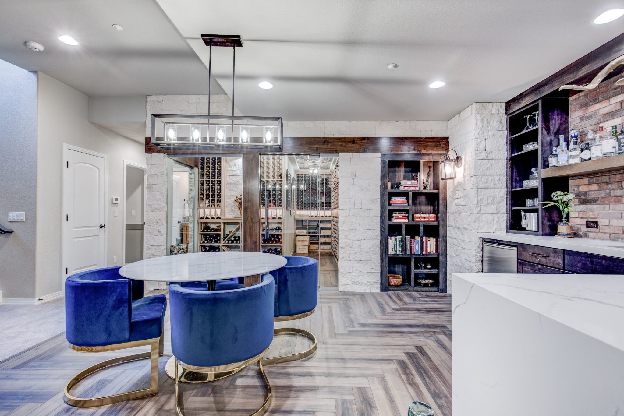 Wine cellar and bar for tasting (from FCB Remodel)