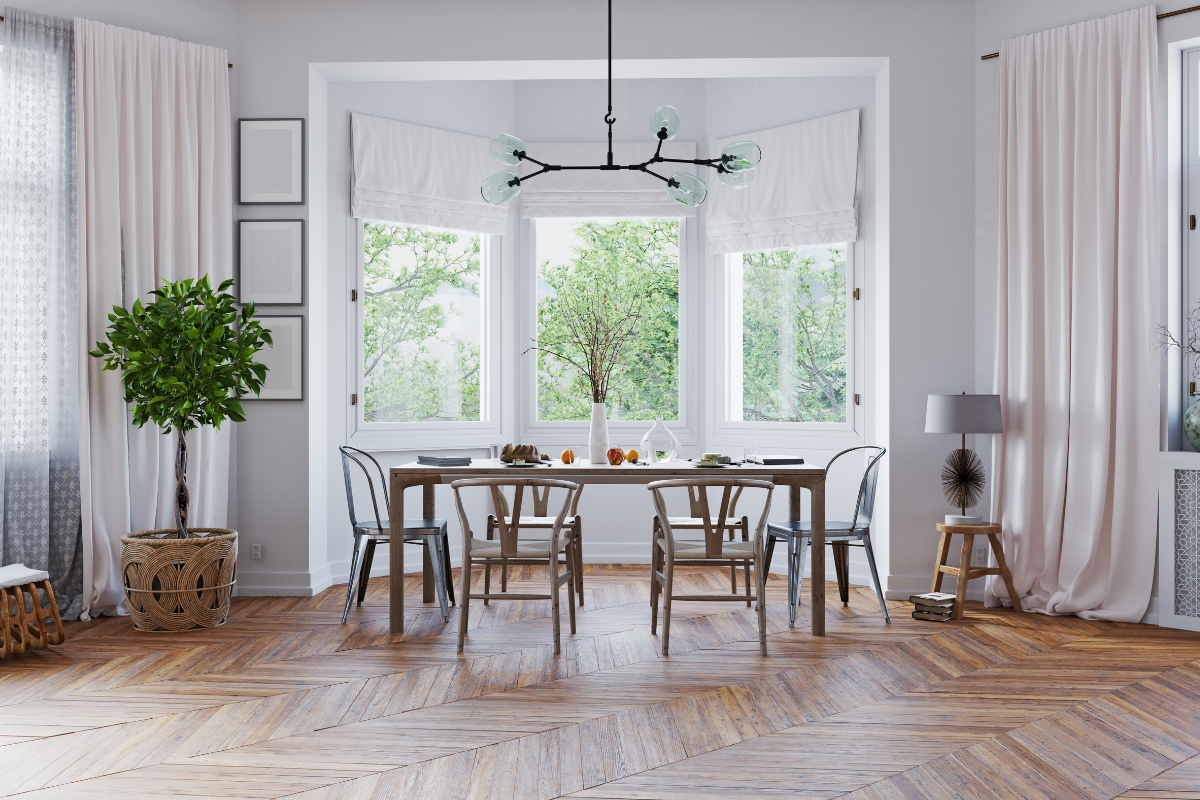 Dining Room with Bay Window