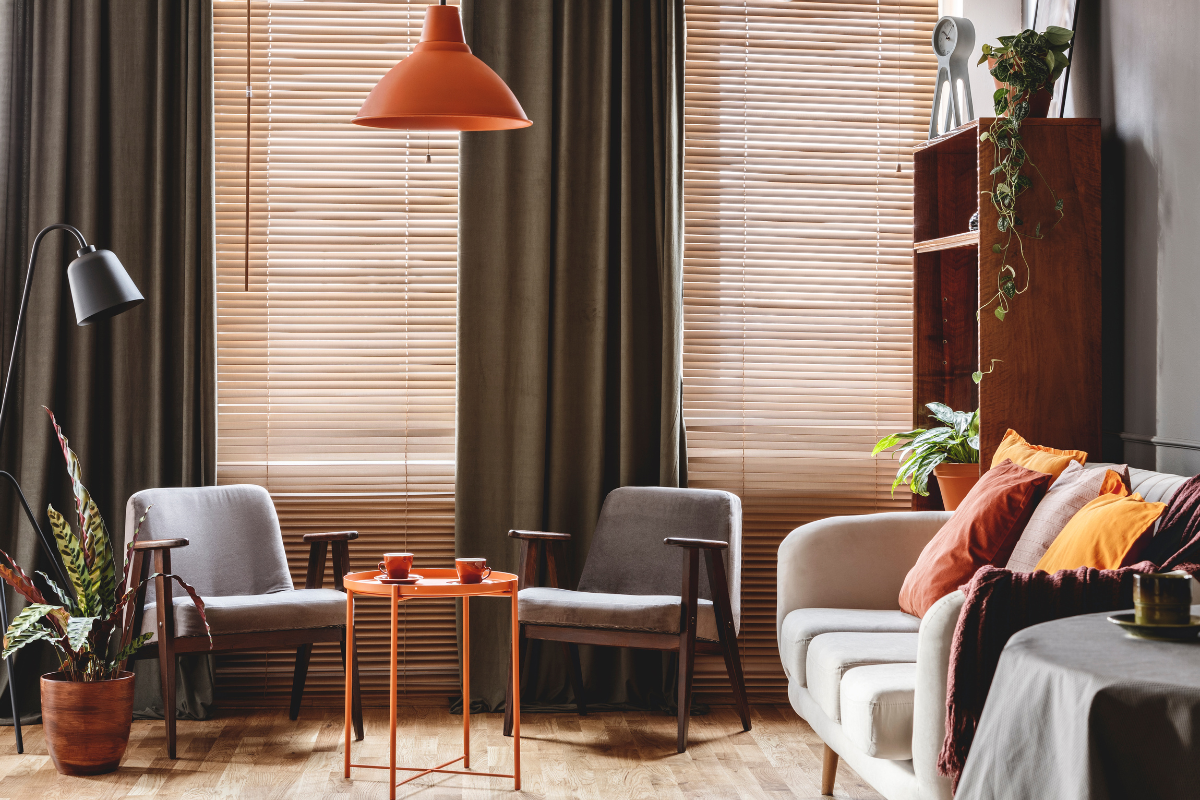 dark living room with chairs babmoo blinds