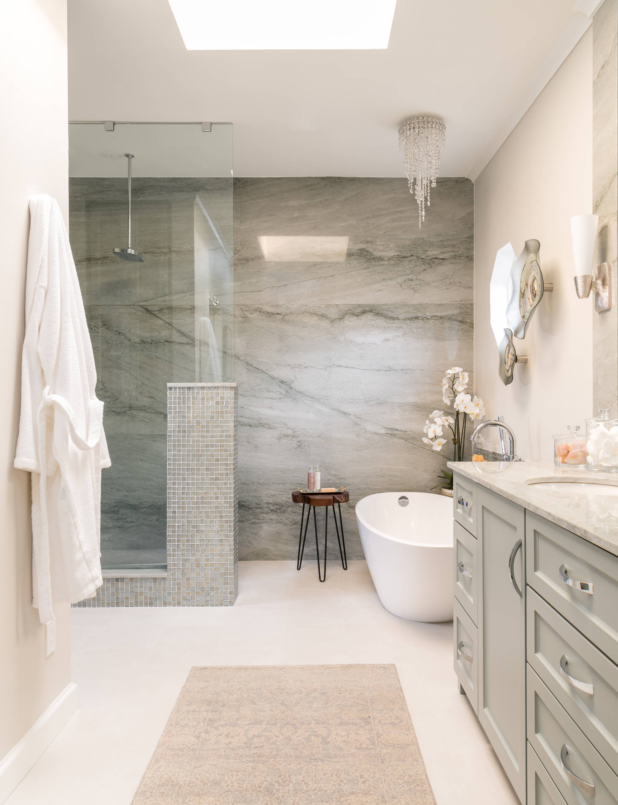 Modern bathroom rugs are a better choice  (from Houzz)