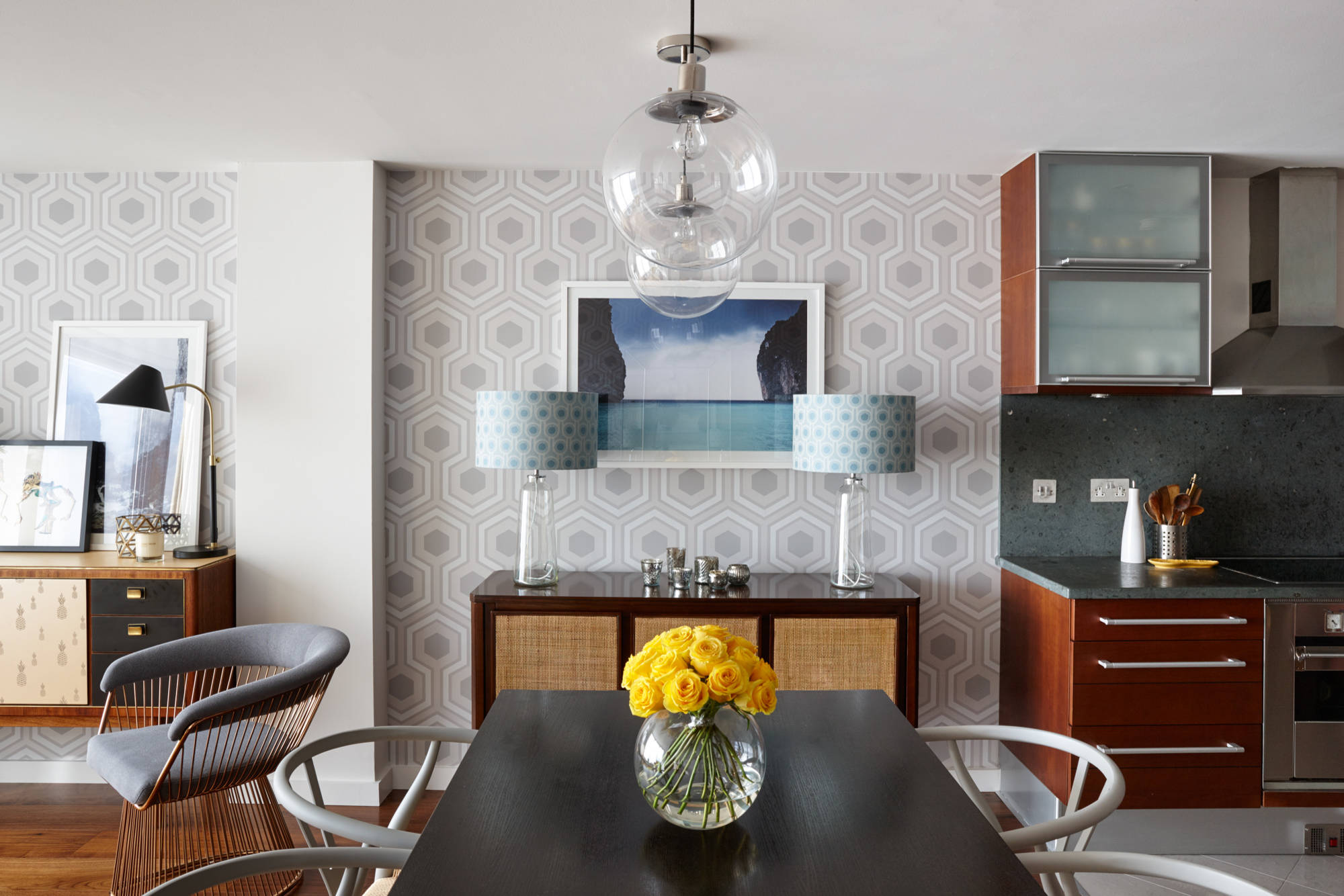 Bold patterns make a statement (from Houzz)