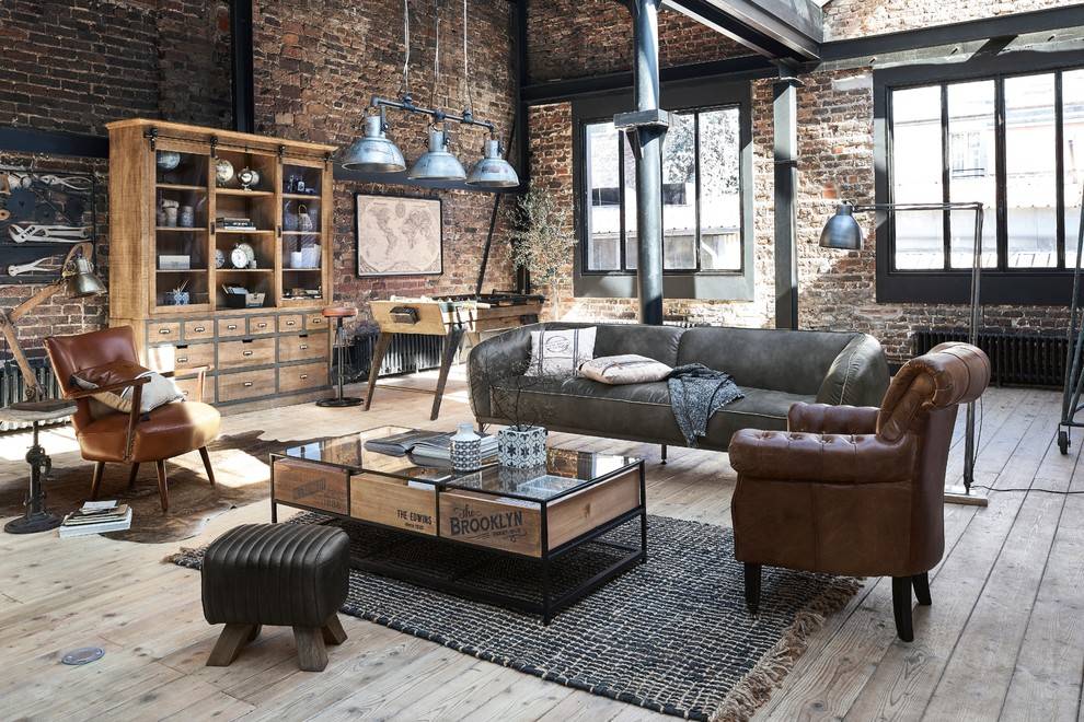 How To Incorporate Industrial Furniture Into Your Living Room - Only Oak