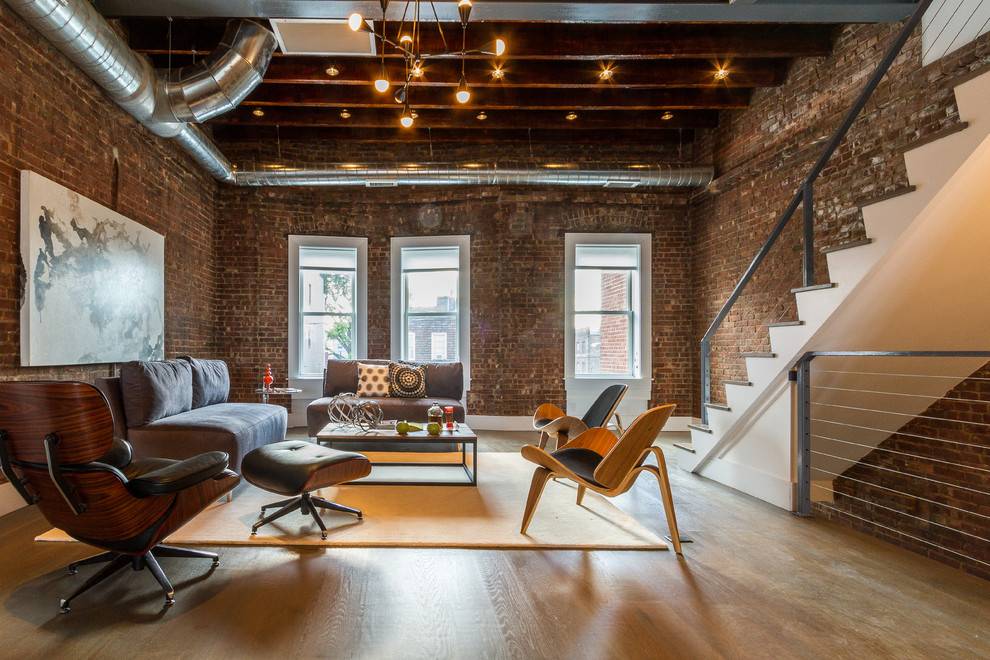 Industrial style loft (from Houzz)