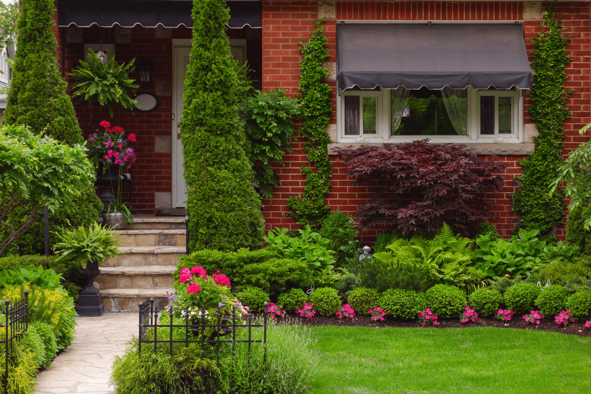 front yard landscaping ideas with trees