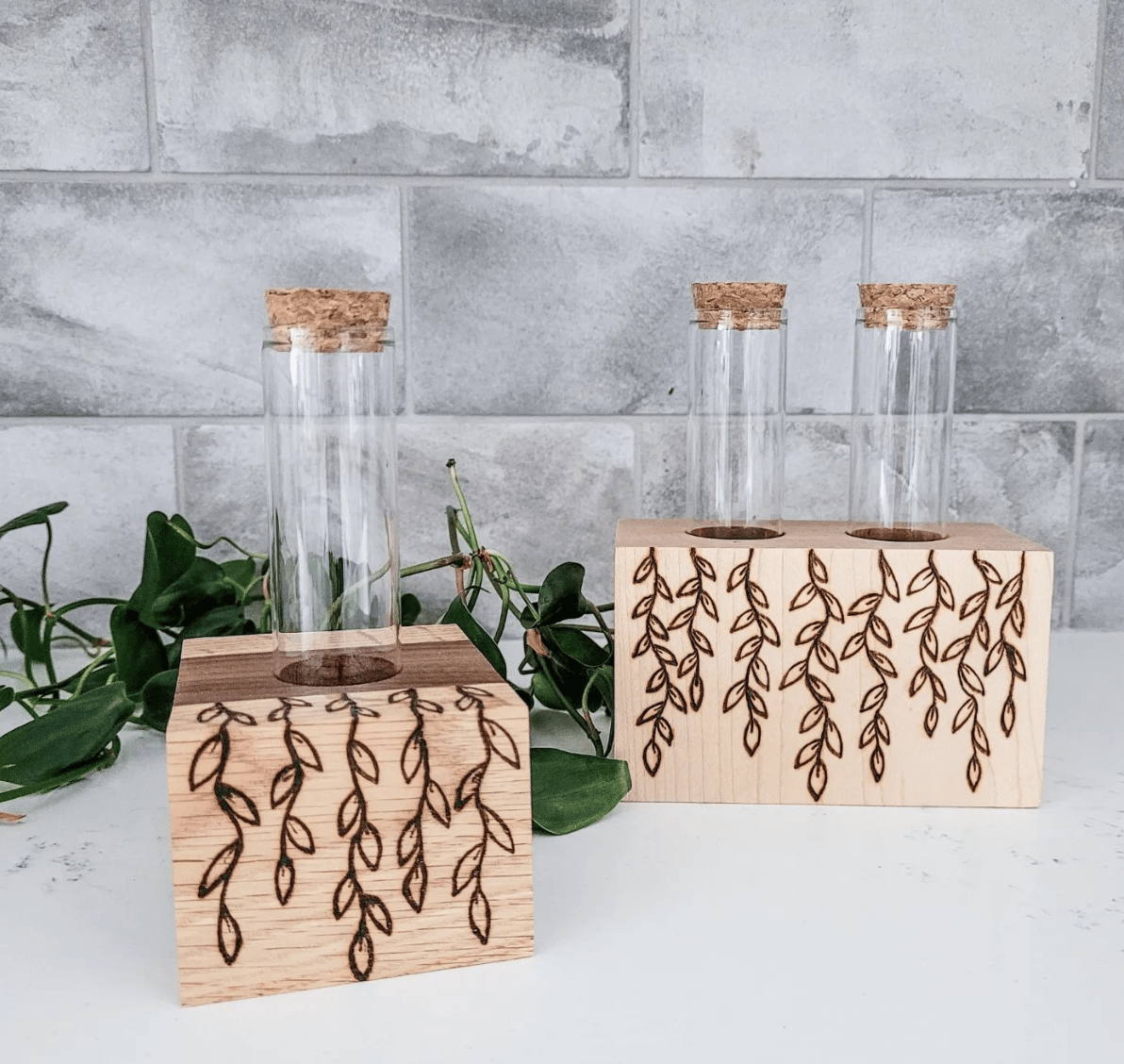 DIY Woodburned Kitchen Soap Dispenser Tray for Hands and Dishes