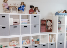 grey cubbies ikea kallax shelf toy storage american girl dolls